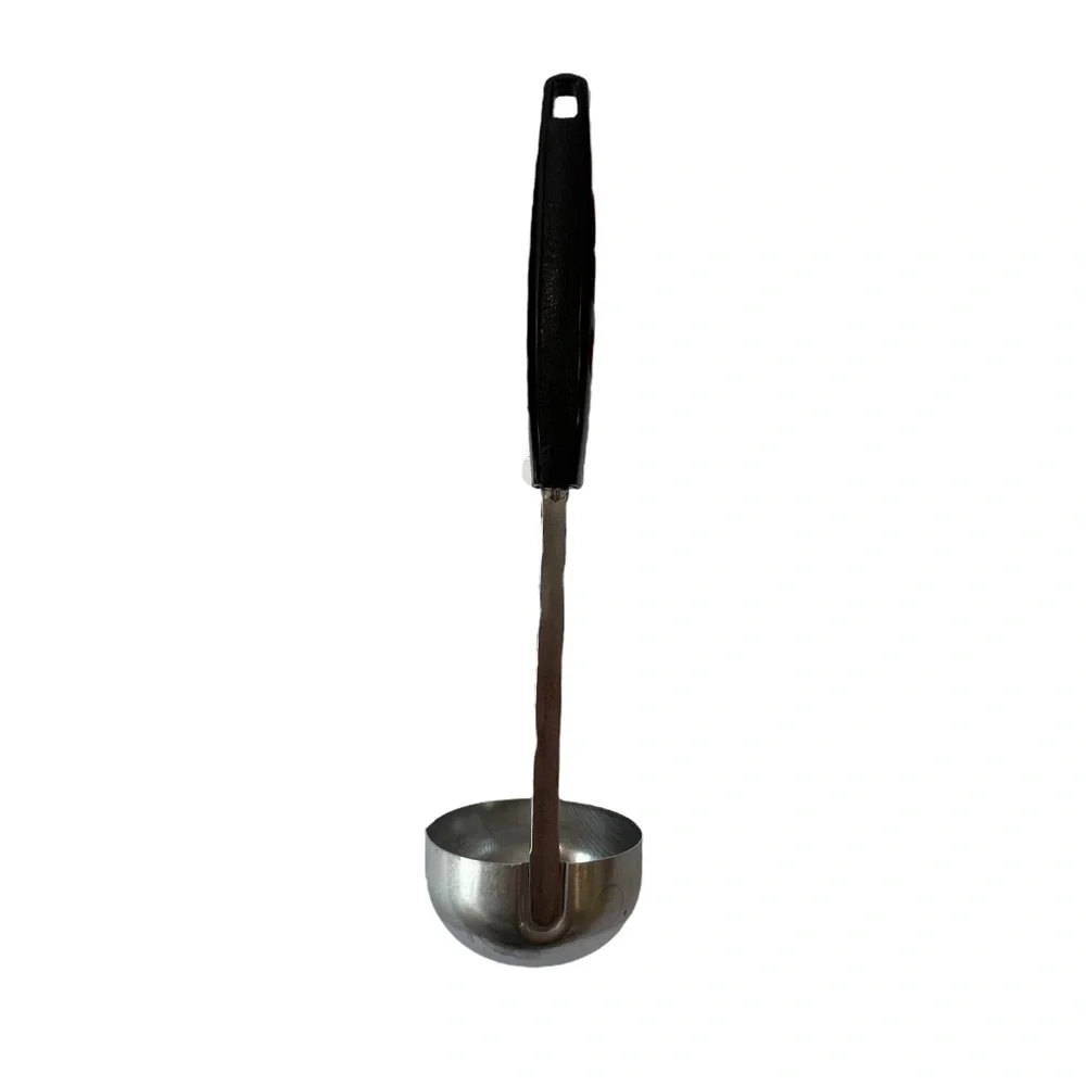 Vintage ECKO Stainless Steel Vanadium Ladle MCM Kitchen Utensil Faux Wood Handle